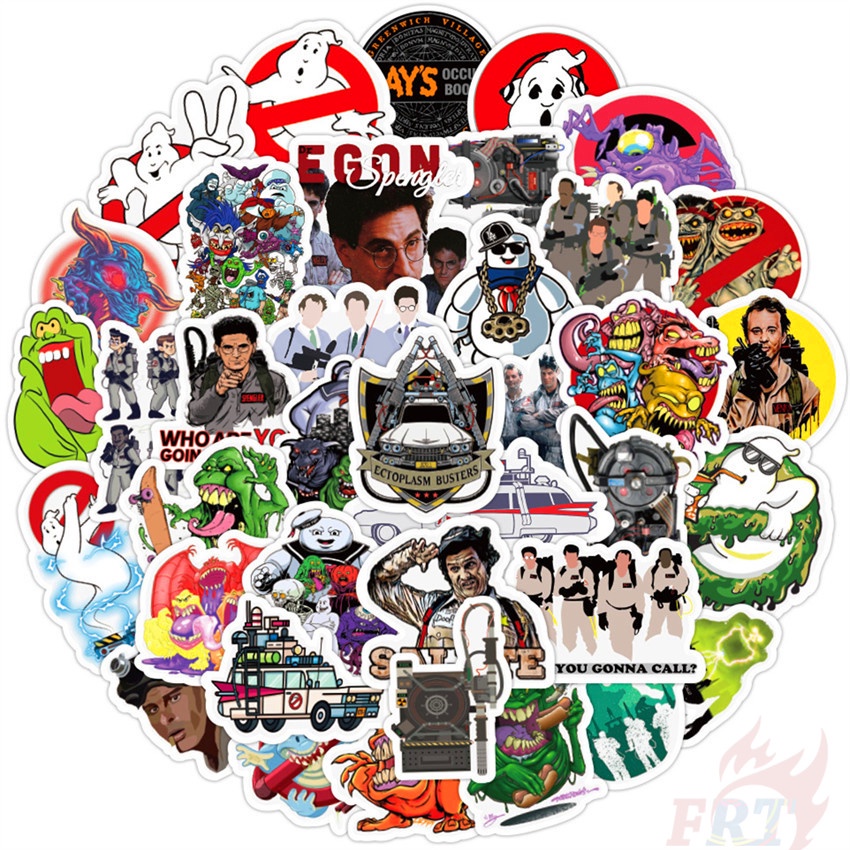 ❉ Miếng Dán Ghostbusters Series 01 ❉ Bộ 50 Miếng Dán Chống Thấm Nước Thời Trang