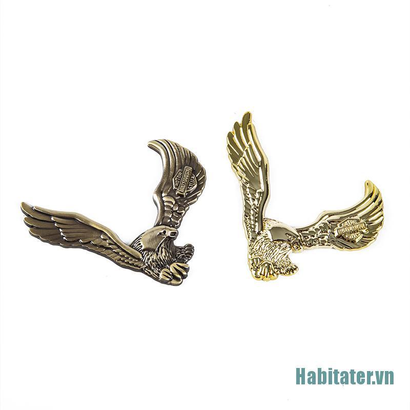 【Habitater】3D Metal Car Sticker Eagle Emblem Badge Auto Body Decals Motorcycle Car Decor