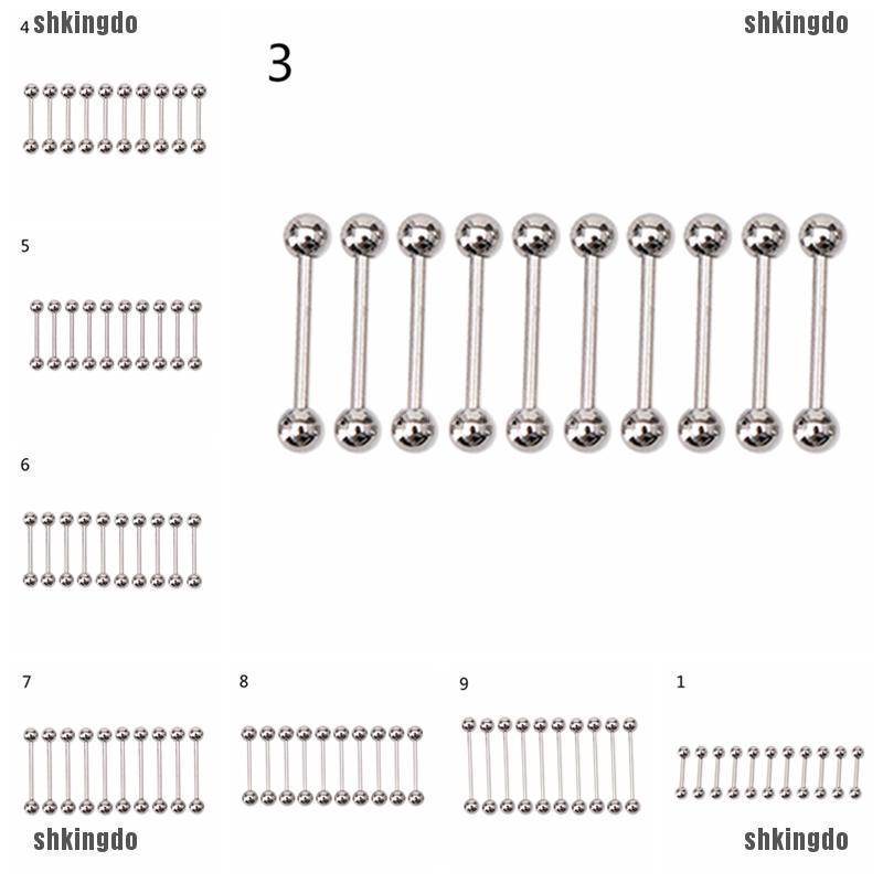 Khuyên cơ thể mạ bạc bằng thép không gỉ cá tính