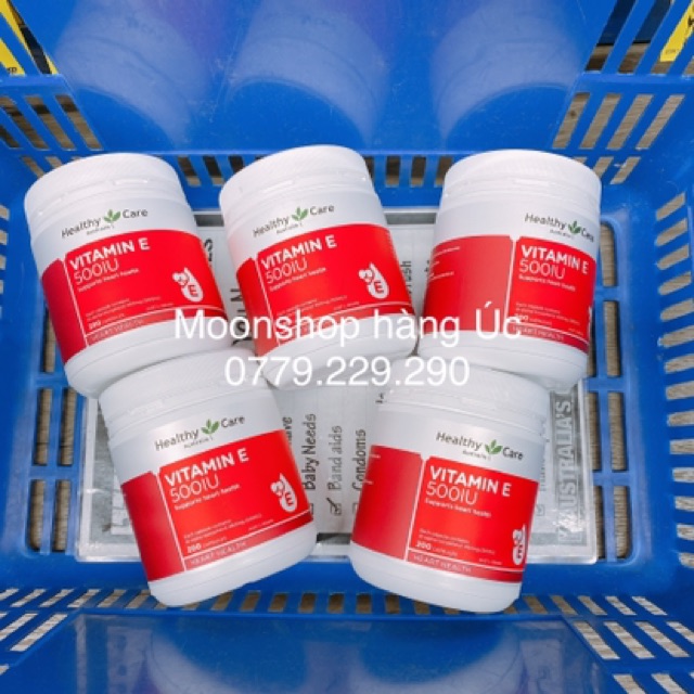 Viên uống Healthy Care Vitamin E 500IU 200v | BigBuy360 - bigbuy360.vn