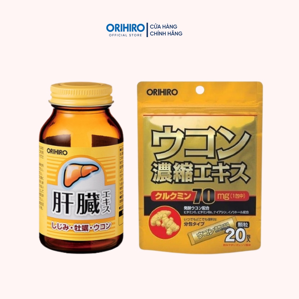 Combo Hỗ trợ bổ gan và giải rượu tốt cho sức khoẻ Orihiro