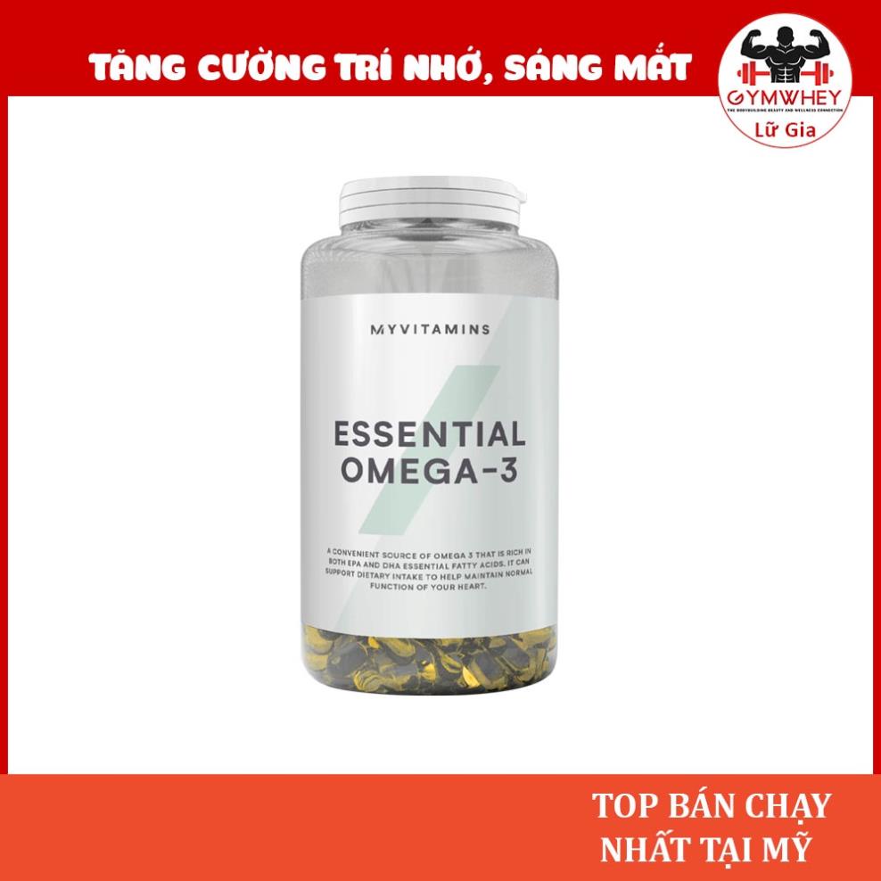 [GIÁ TỐT NHẤT] Viên Omega Giúp Đep Da Chống Lão Hóa Fish oil Myvitamins essential OMEGA 3 1000 viên
