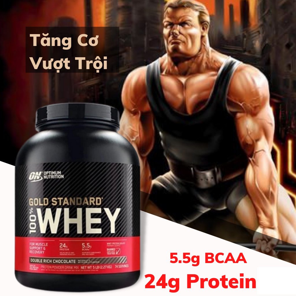 Sữa Tăng Cơ Whey Gold Standard Isolate 5 LBS  Whey Protein Tăng Cơ Giảm Mỡ Phát Triển cơ Bắp BCAA Glutamin