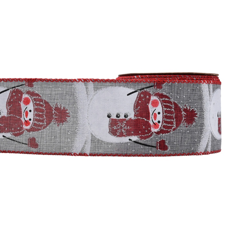 Cuộn Dây Ruy Băng Họa Tiết Hoa Trang Trí Giáng Sinh