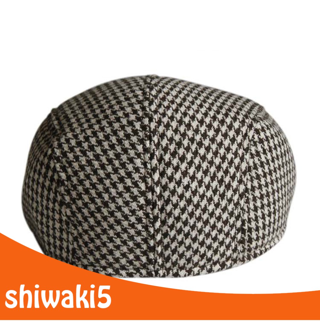 Mũ Beret Họa Tiết Houndstooth Cho Bé Trai Và Bé Gái
