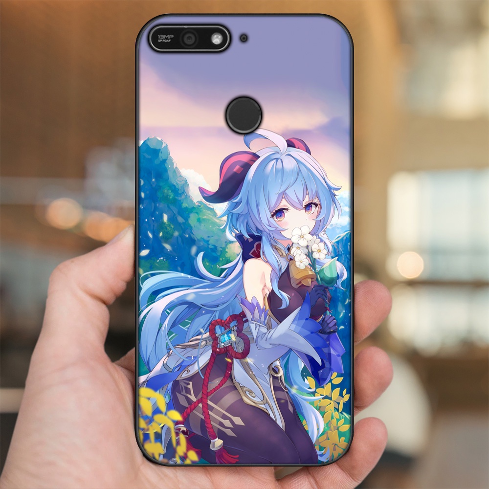 Ốp lưng Huawei Y6 Prime viền đen in hình Ganyu Genshin Impact