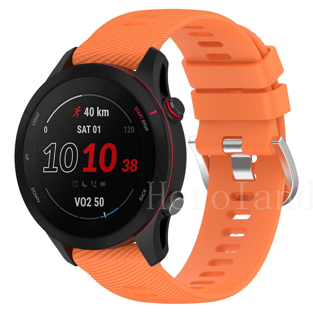 Dây Đeo Silicone 18mm 22mm Cho Garmin Forerunner 255S Vivoactive 4S 3S Garmin Forerunner 255 Venu 2 Band