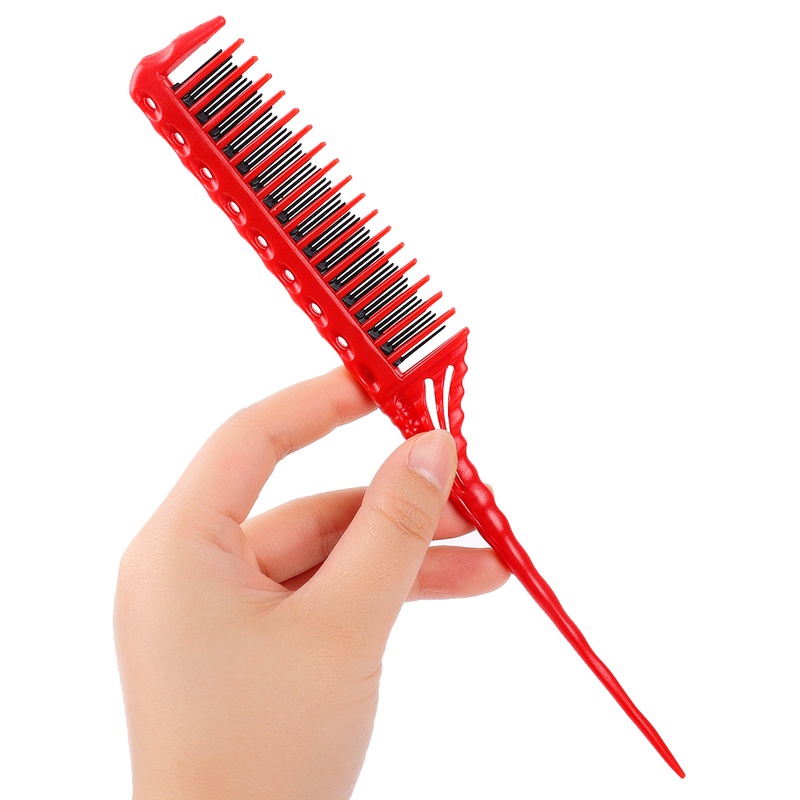 1 Lược Chải Tóc 3 Hàng Răng Nhỏ Gọn Chống Tĩnh Điện Dùng Trong Salon Làm Tóc