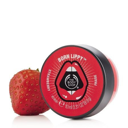 Son dưỡng ánh nhũ The Body Shop Strawberry Born Lippy lip balm