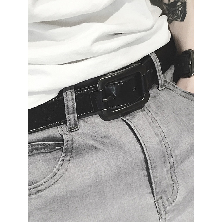 Thắt Lưng Khóa Cài Kiểu Hồng Kông Đơn Giản Đa Năng Thời Trang Cho Nam Và Nữ
