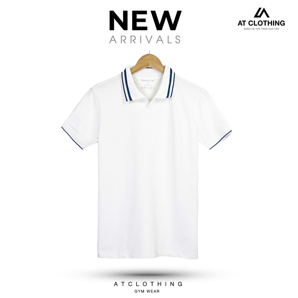 Áo Thun Polo Nam Cổ Trụ Vải Cá Sấu Poly  Áo Thun Nam Có Cổ Tay Ngắn Cao Cấp l At Clothingl