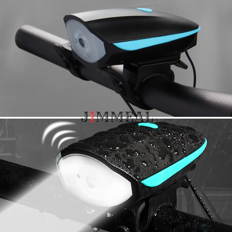 Đèn Xe Đạp Thể Thao Siêu Sáng 2IN1 Kèm Còi, Pin Sạc Usb, Chống Nước, Đèn Led 3 Chế Độ Sáng Cao Cấp