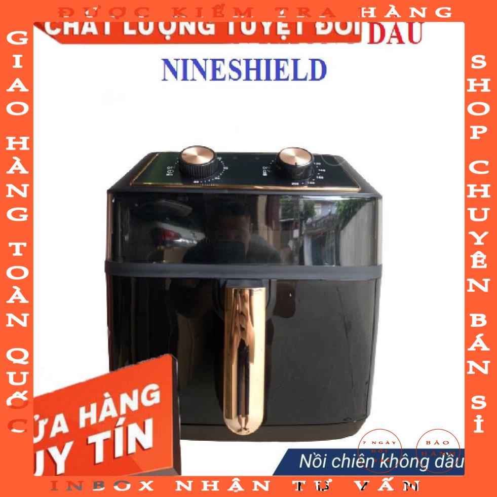 NỒI CHIÊN KHÔNG KHÍ NINESHIELD KB-8001M DUNG TÍCH LỚN 10 LÍT CÔNG SUẤT 1500W [Xưởng Sỉ Dương Biên]