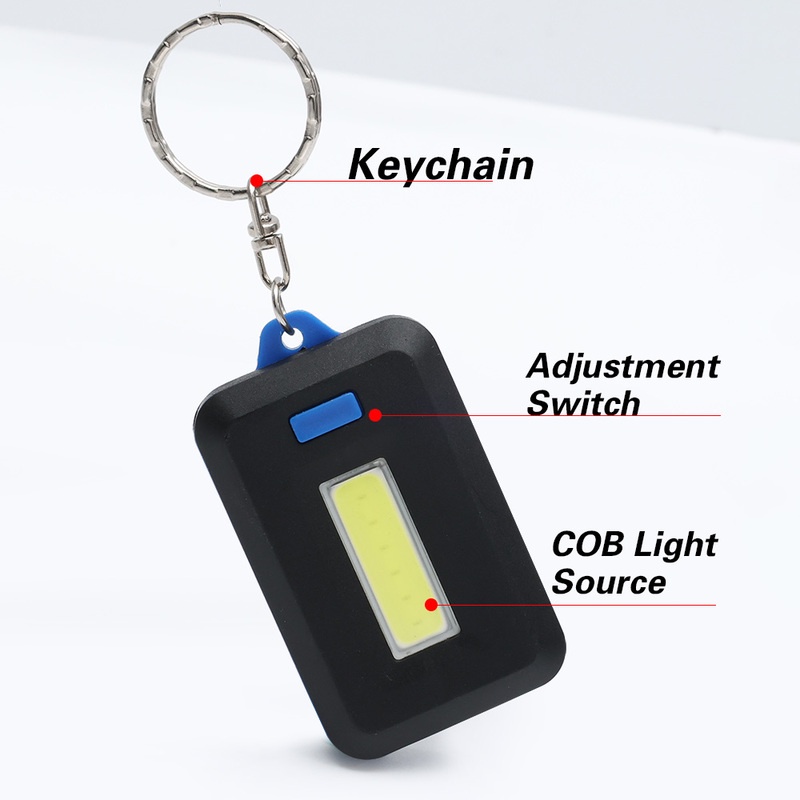 Móc Khóa Đèn LED COB Mini Chống Thấm Nước Màu Sắc Ngẫu Nhiên
