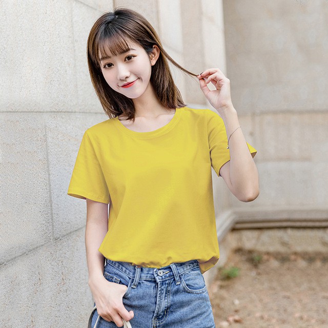 THANH LÝ- Áo thun nữ chất cotton co giãn cực đẹp nhiều màu