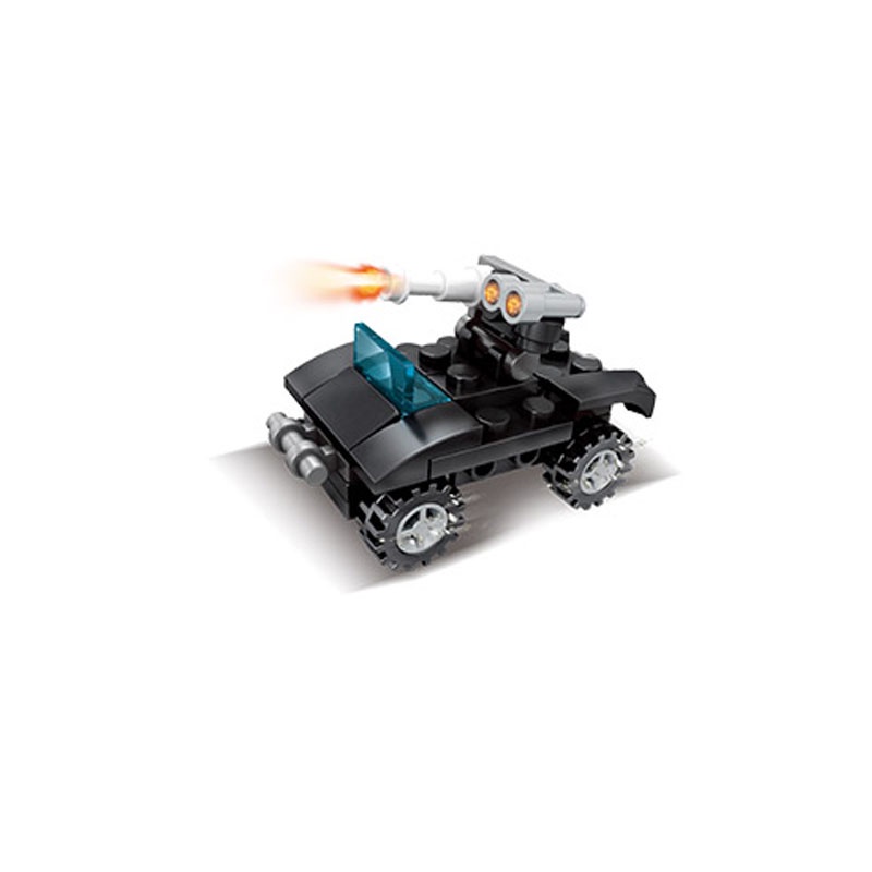 Đồ chơi lắp ráp robot 10 trong 1 Sembo Block mô hình xe máy bay trực thăng SWAT phát triển trí tuệ