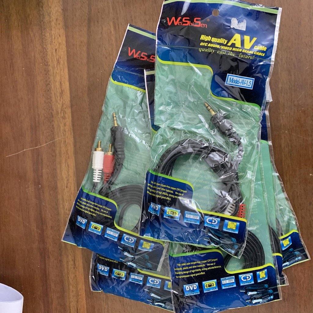 Dây tai nghe 3.5 to AV dài 1.5 mét