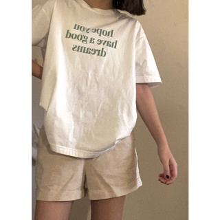 Áo thun cotton oversize unisex HOPE YOU