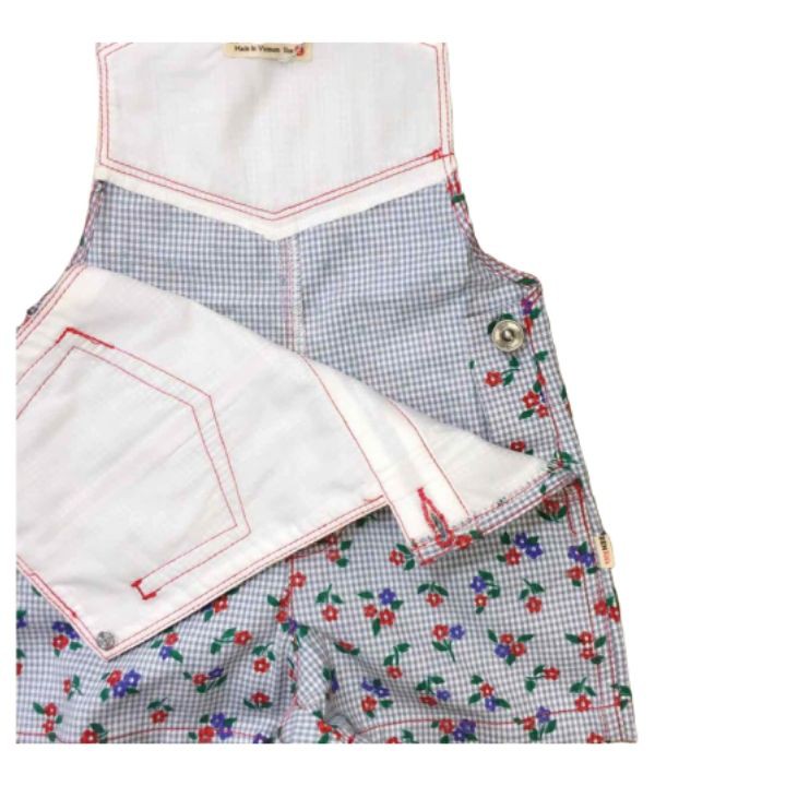 Yếm jean cho bé gái  từ 10-17kg - thiết kế trẻ trung năng động -Tomchuakids