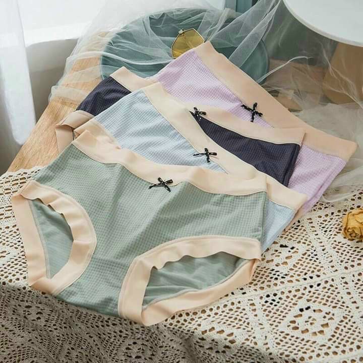 Quần Lót Nữ Đúc Su viền sóng thun lạnh không đường may cao cấp mềm mại kháng khuẩn mẫu A65