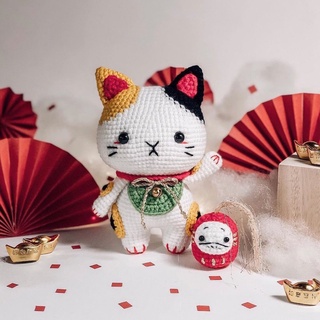 Thú móc len ~ Mèo thần tài