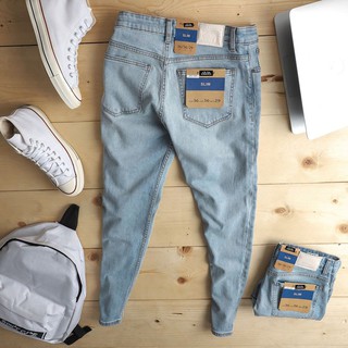 Quần jean Pull&bear Xanh