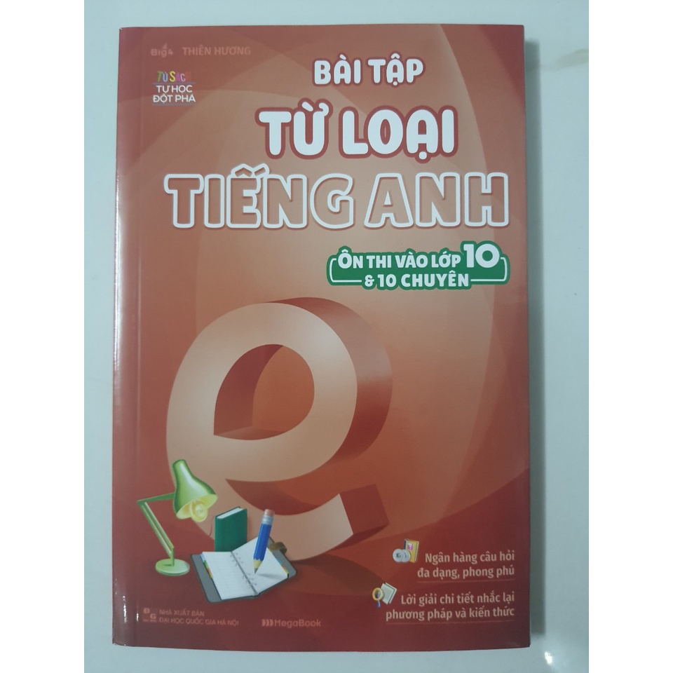 Sách - Bài tập từ loại Tiếng Anh (Ôn vào lớp 10 &amp; 10 Chuyên)