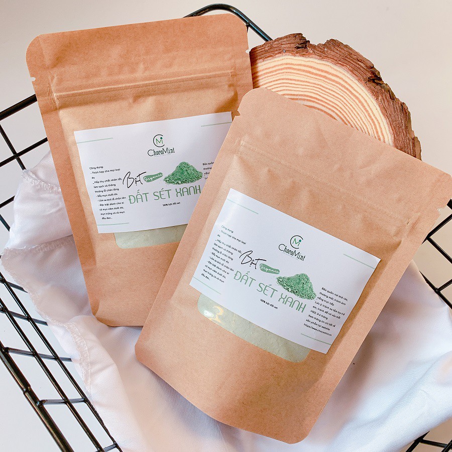 BỘT ĐẤT SÉT XANH HANDMADE - GIẢM MỤN, GIẢM NHỜN, TẨY TẾ BÀO CHẾT (100GR) | BigBuy360 - bigbuy360.vn