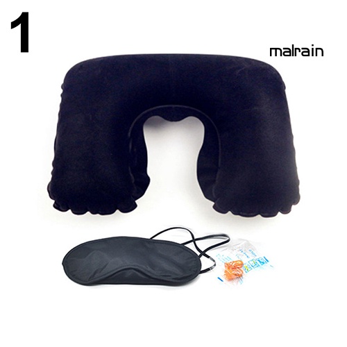 Bộ Gối Kê Cổ Chữ U + Bịt Mắt + Nút Bịt Tai Tiện Dụng Cho Du Lịch