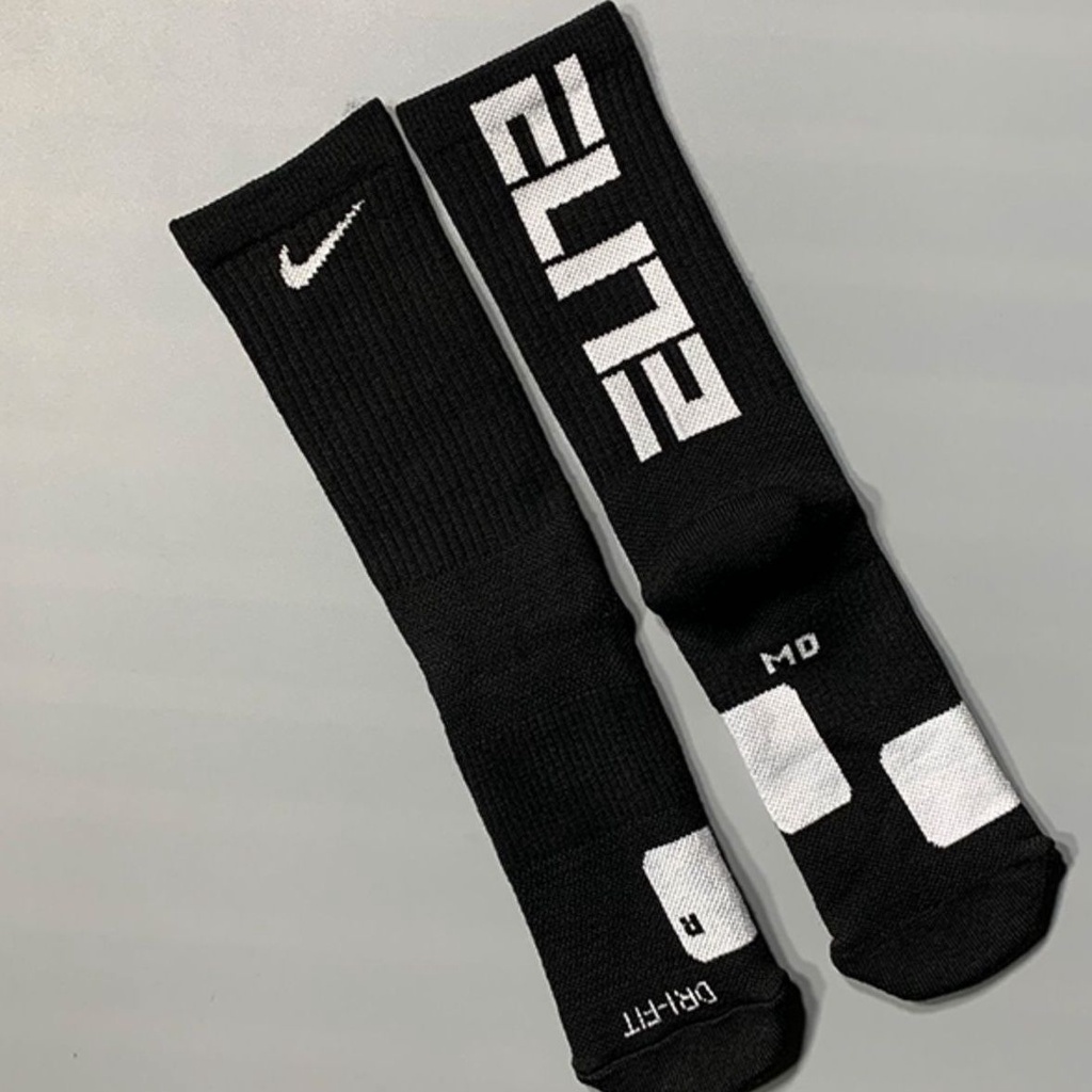 [Chĩnh Hãng] Tất thể thao Nike cao cổ Drifit Elite everyday SX 5250-105 Black/White
