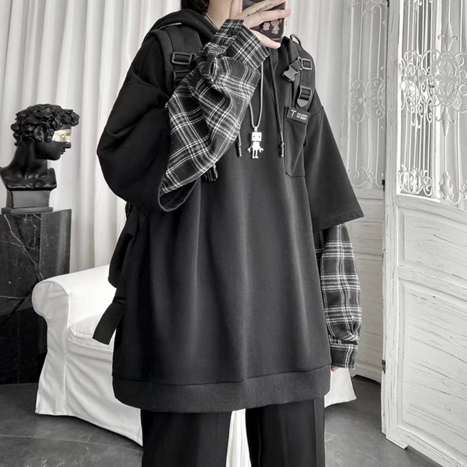 Áo Hoodie Dáng Rộng Thời Trang Hàn Quốc Đơn Giản Dành Cho Nam