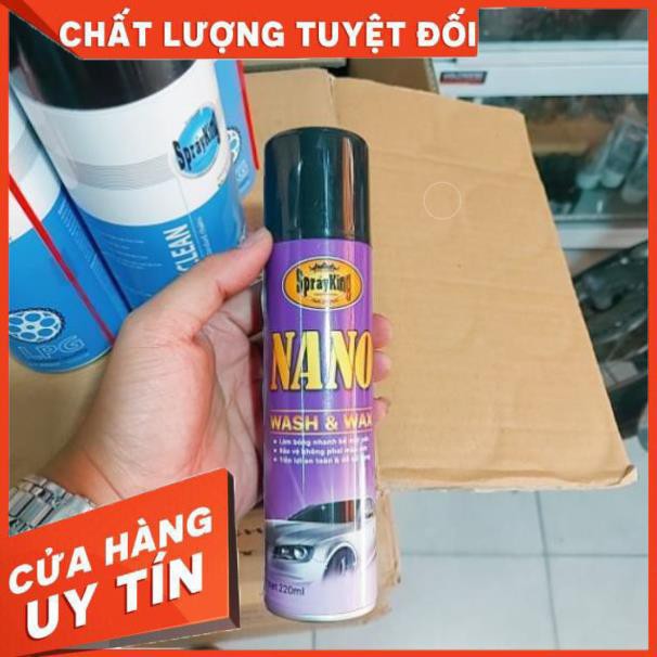 CHAI XỊT BÓNG DÀN ÁO , PHỦ NANO BẢO VỆ DÀN ÁO XE MÁY SPRAYKING NANO