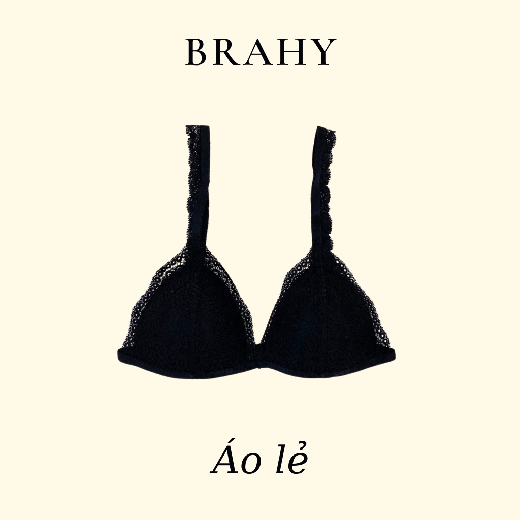 Bộ đồ lót nữ thiết kế màu đen có mút BRAHY 006