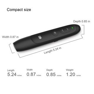 Handy white wireless PPT projector control laser pen