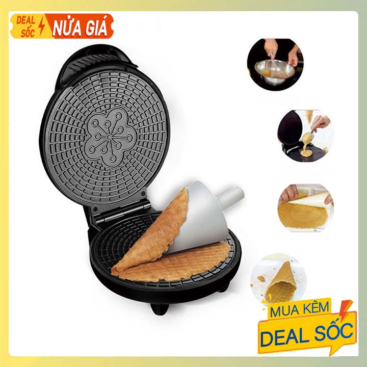 Dụng Cụ Làm Bánh Ốc Quế, Máy Làm Bánh Quế Cuộn SOKANY