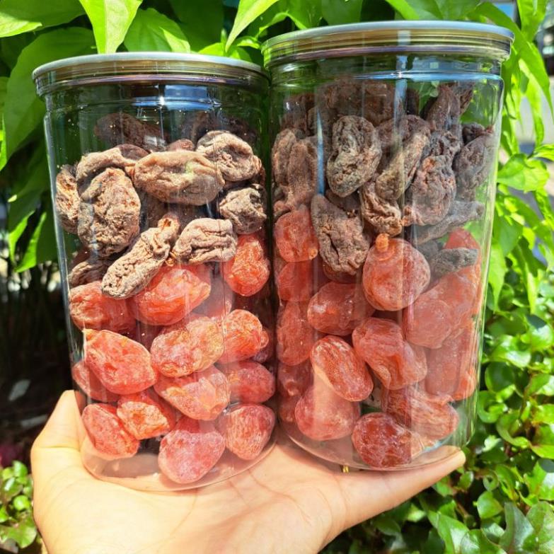 500gr Mix 2 vị : Xí Muội Thịt- Ô Mai Đào Hồng Chua Ngọt - #FREESHIP ĐƠN TỪ 50K