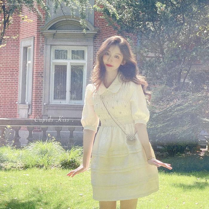 Đầm chiết eo thời trang mùa hè trẻ trung phong cách mới 2021 cho nữ | BigBuy360 - bigbuy360.vn