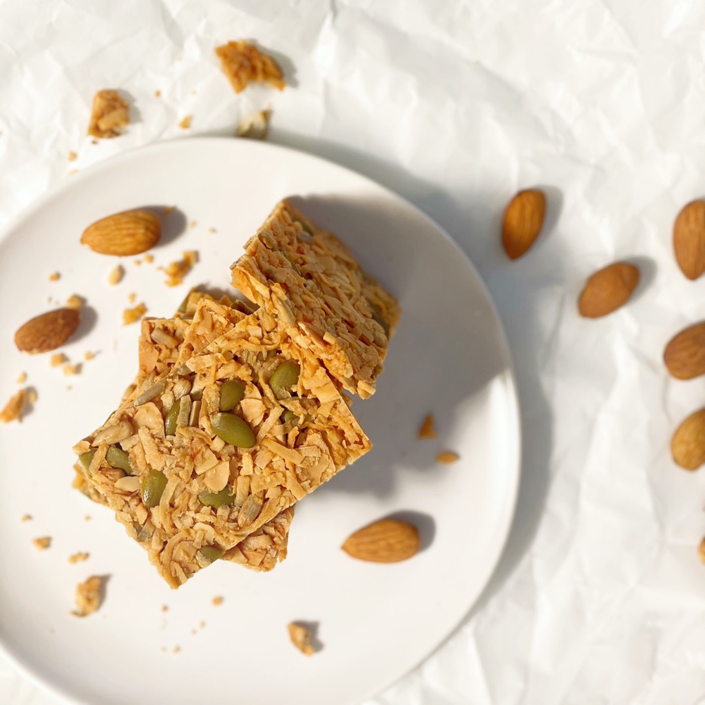 Bánh Ngói Hạnh Nhân ăn vặt giảm cân ăn kiêng, thanh hạt dinh dưỡng homemade KATA Healthy Food 300g | BigBuy360 - bigbuy360.vn