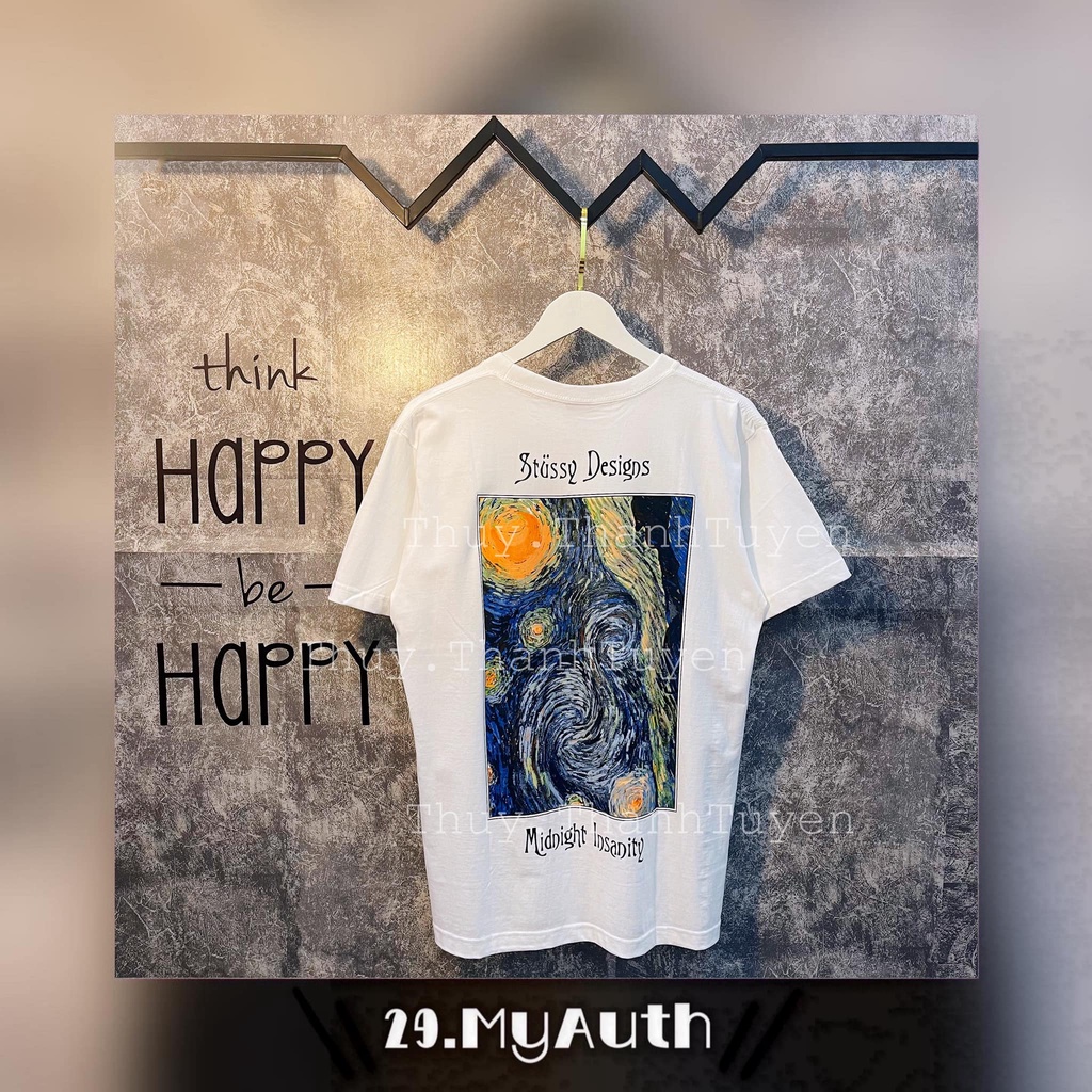 Áo thun STUSSY  MIDNIGHT WHITE