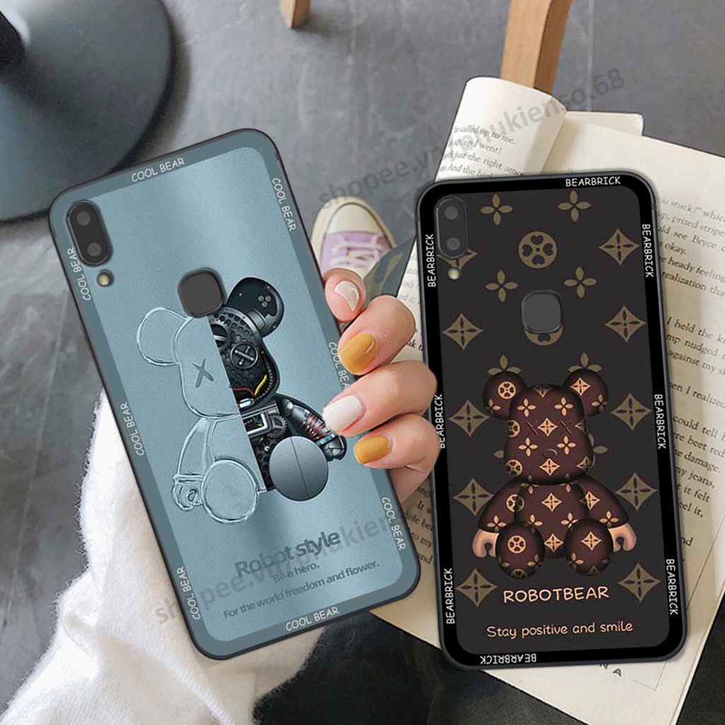 Ốp lưng điện thoại Vivo V9 / V9 Youth in hình gấu bear, kaws, doremon thời trang, ốp lưng cao cấp chất lượng