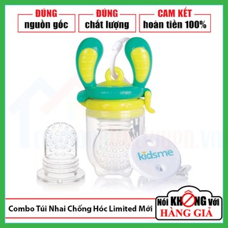 [Chính Hãng] Bộ Túi Nhai Chống Hóc Food Feeder Limited Edition Kidsme Kèm Dây Đeo Cho Bé Từ 4 Tháng | Ăn Dặm Chủ Động
