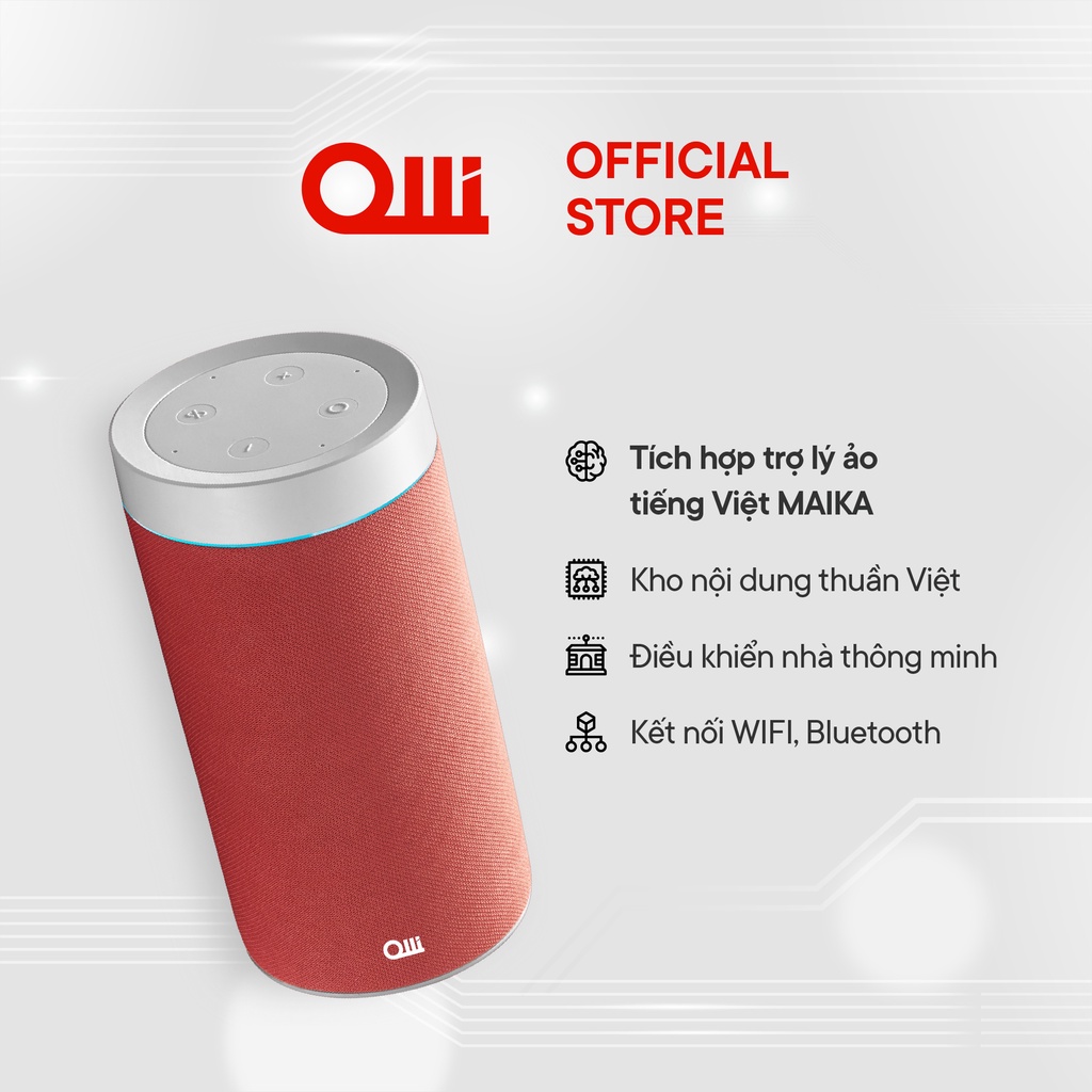 Loa thông minh OLLI MAIKA màu Hồng Cổ Điển MK100B