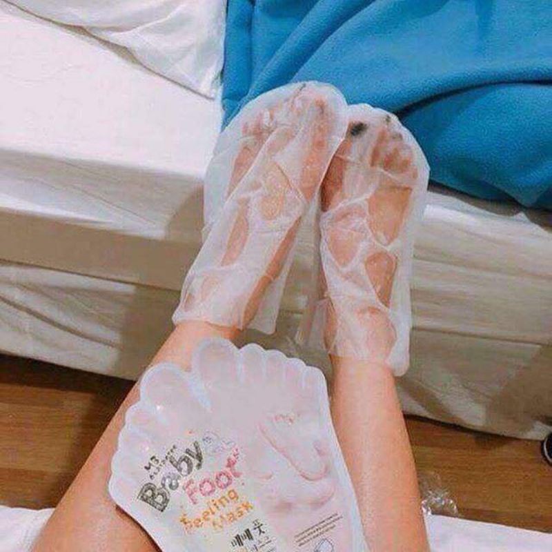 Túi ủ nạ tẩy tế bào chết chân ba by | BigBuy360 - bigbuy360.vn