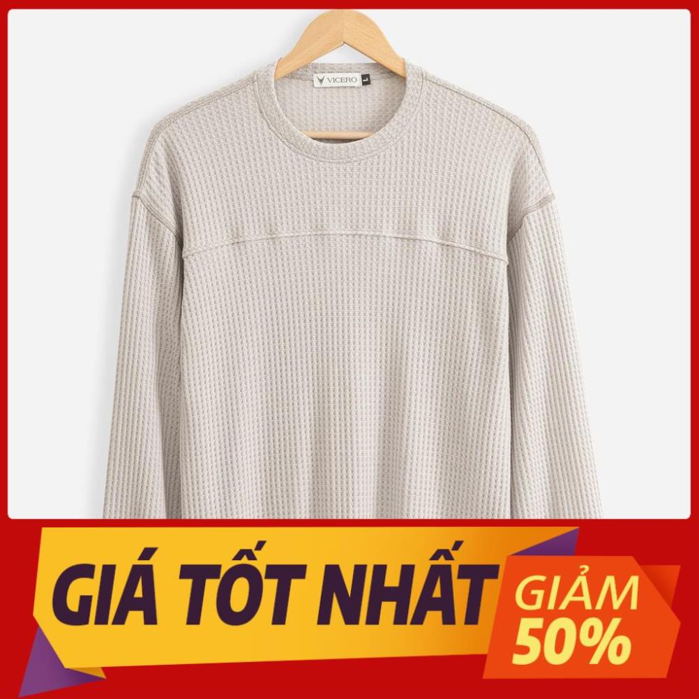 Áo Len Nam Mỏng giữ nhiệt Phong Cách Lịch Lãm 5 Màu Trơn Thời Trang VICERO ⚡