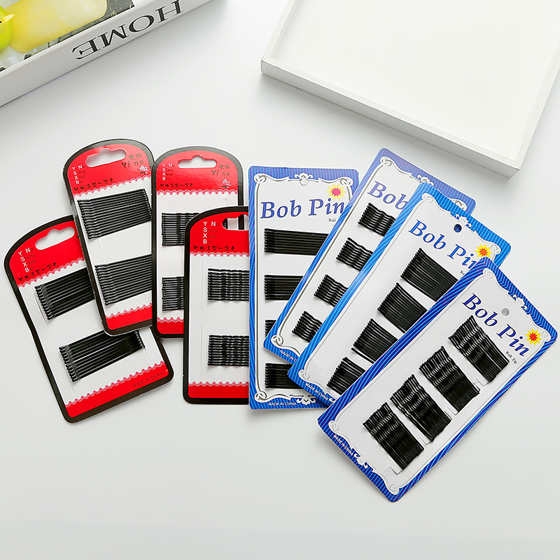 Kẹp Tóc Kim Loại Màu Đen Phong Cách Hàn Quốc Cho Nữ