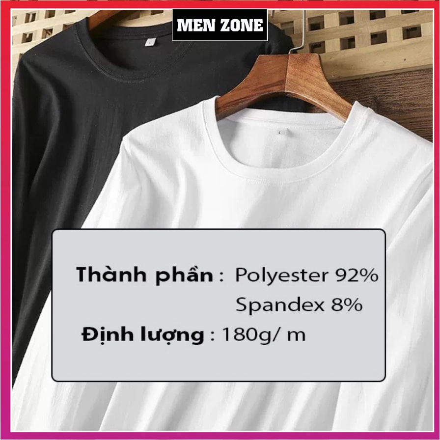Áo Thun Dài Tay Nam, Áo Phông Tay Dài Form Rộng Trơn Đen Trắng [UDT]