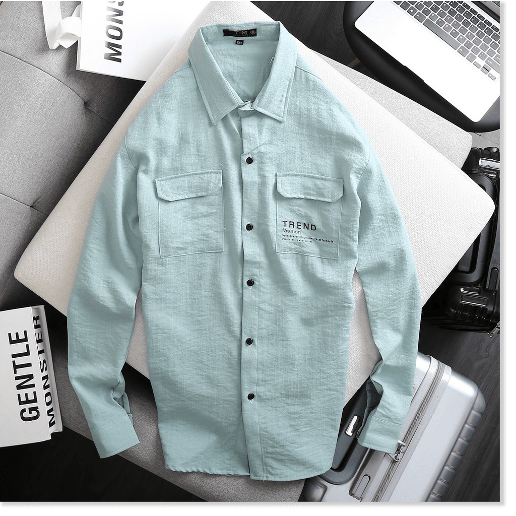 Áo Sơ Mi Đũi Nam Mẫu In Thêu Soái Ka Dành Cho Chàng [Hàng Hot] HP