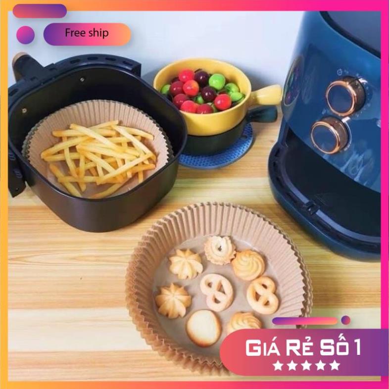 [FREESHIP] Set 50 Giấy Nến Nồi Chiên Không Dầu Hình Khuôn Bánh
