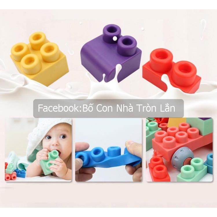 BỘ XẾP HÌNH DẺO - LEGO SILICON LOẠI TO - Lego silicon siêu dẻo