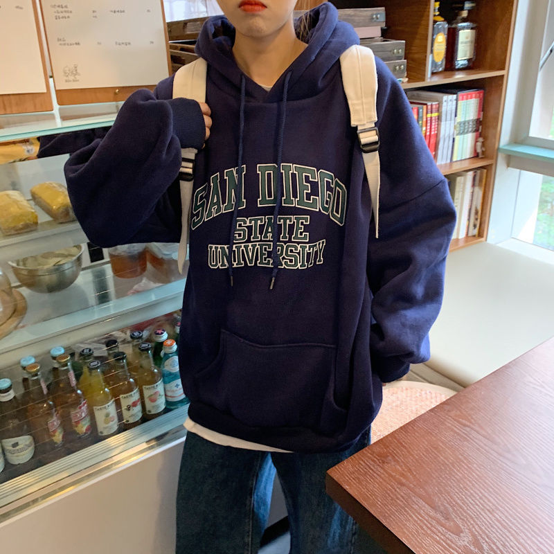 Áo Hoodie mail Tay Dài Dáng Rộng Phong Cách Hàn Quốc